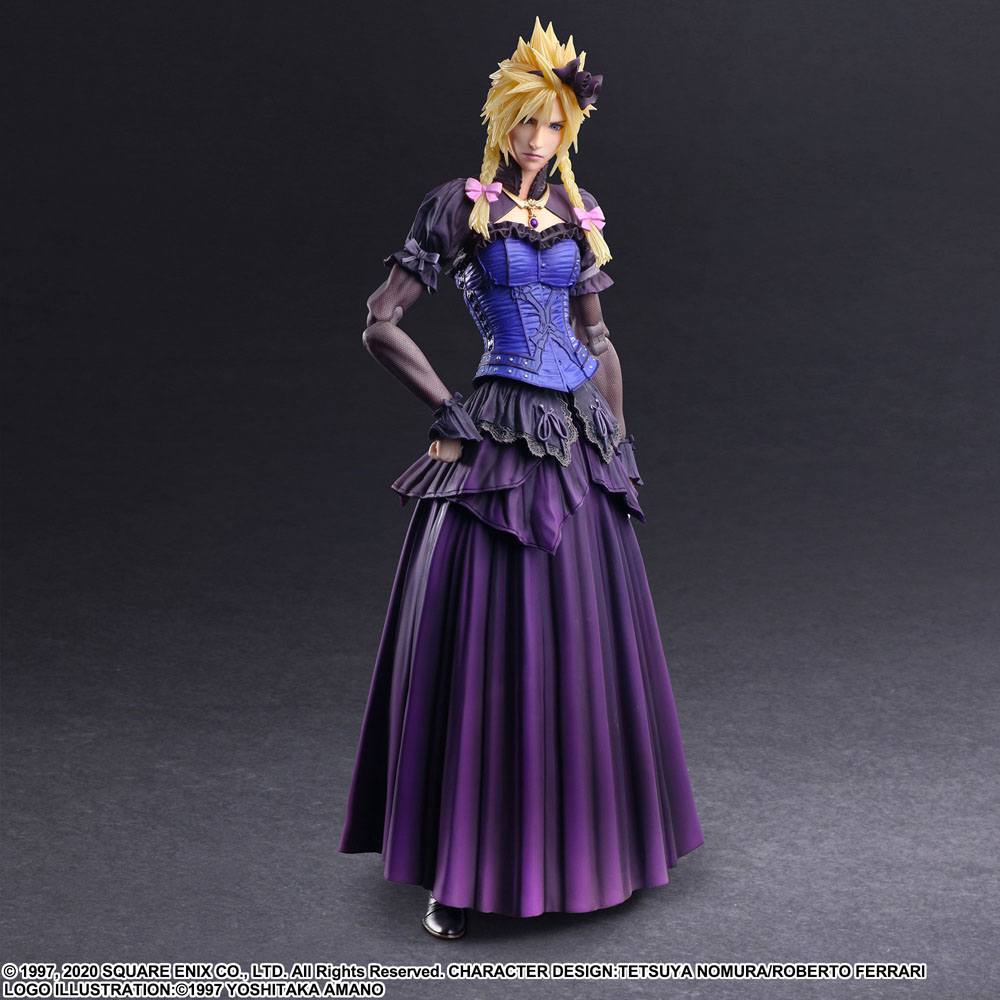 Final Fantasy VII Remake Play Arts Kai Action Figure Cloud Strife Dress Ver. 28 cm