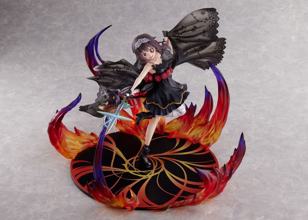 Konosuba God&#39;s blessing on this wonderful world! PVC Statue 1/7 Megumin the Black Rose Dress Ver. 28 cm