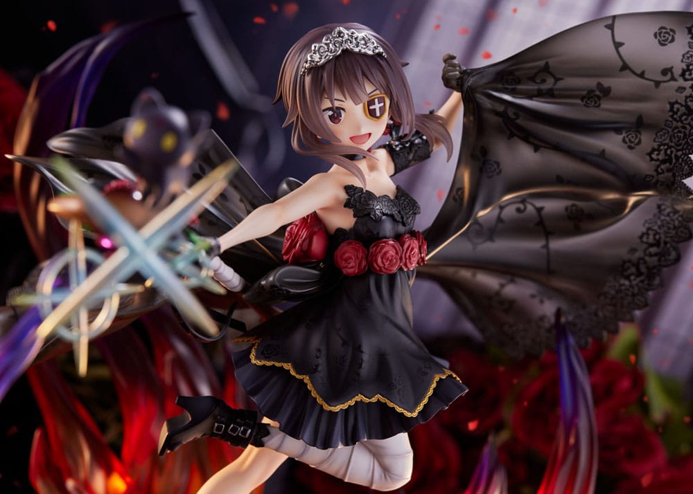 Konosuba God&#39;s blessing on this wonderful world! PVC Statue 1/7 Megumin the Black Rose Dress Ver. 28 cm