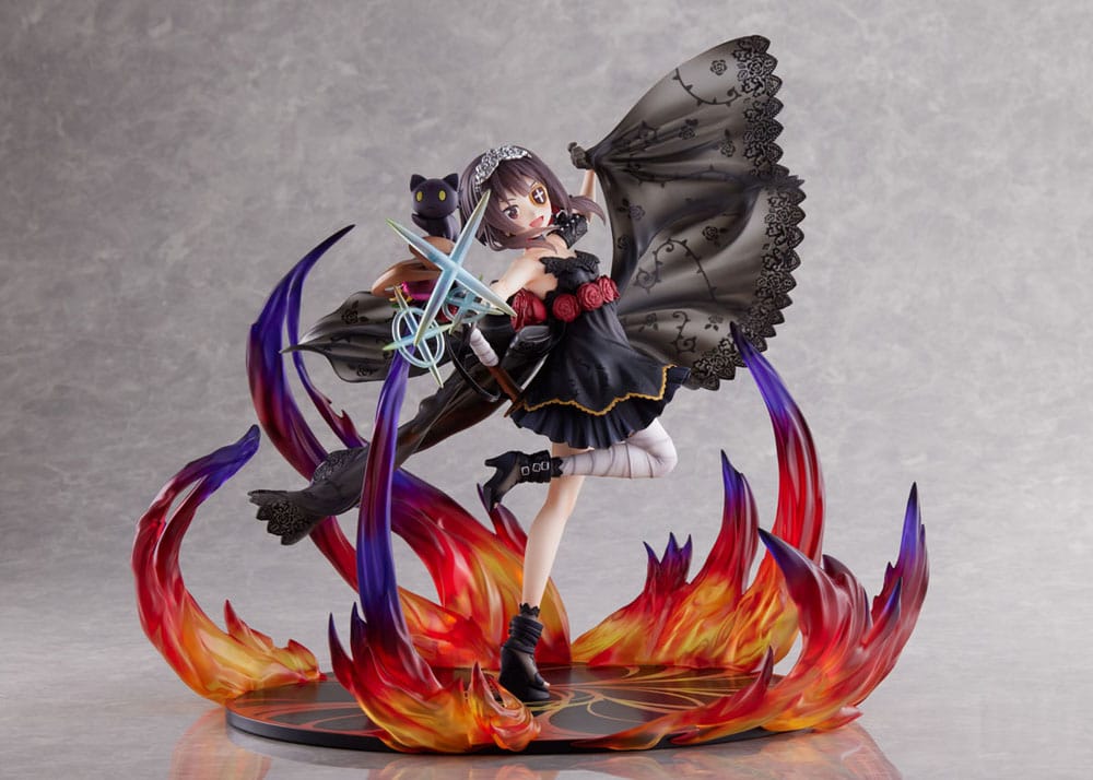 Konosuba God&#39;s blessing on this wonderful world! PVC Statue 1/7 Megumin the Black Rose Dress Ver. 28 cm