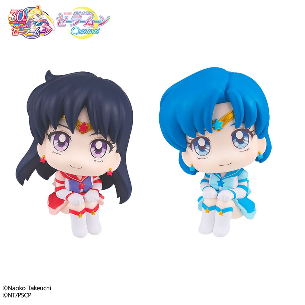 Sailor Moon Cosmos Look Up PVC Statues Eternal Sailor Mercury &amp; Eternal Sailor Mars Set 11 cm