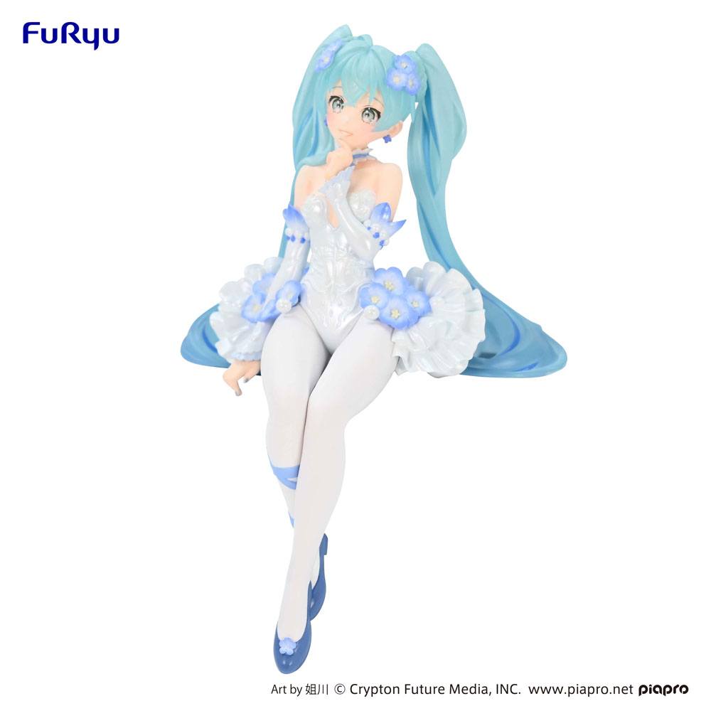 Hatsune Miku Noodle Stopper PVC Statue Hatsune Miku / Flower Fairy Nemophila Ver. 15 cm