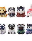 Naruto Shippuden Mega Cat Project Trading Figure 3 cm Nyaruto! Ver. Break out! Fourth Great Ninja War Assortment (8)