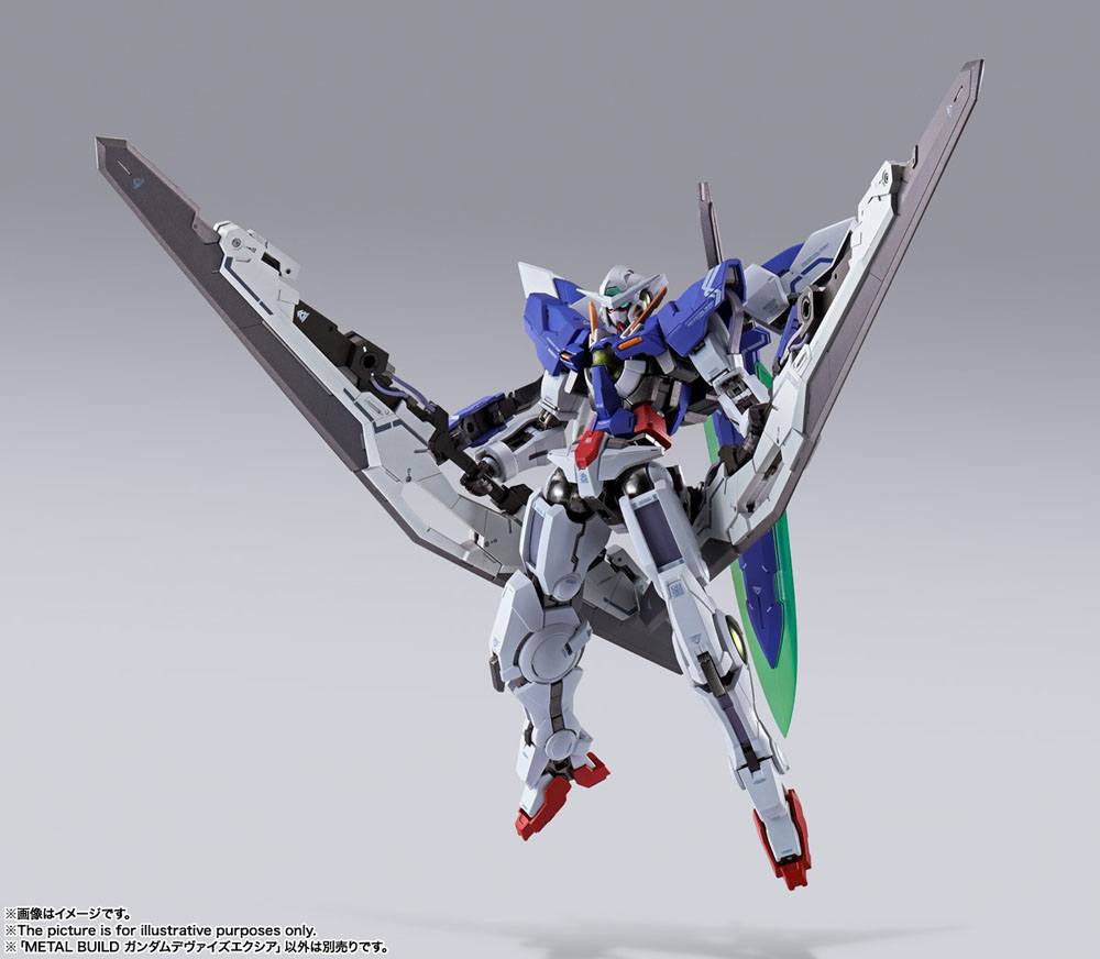 Mobile Suit Gundam 00 Revealed Chronicle Metal Build Diecast Action Figure Gundam Devise Exia 18 cm