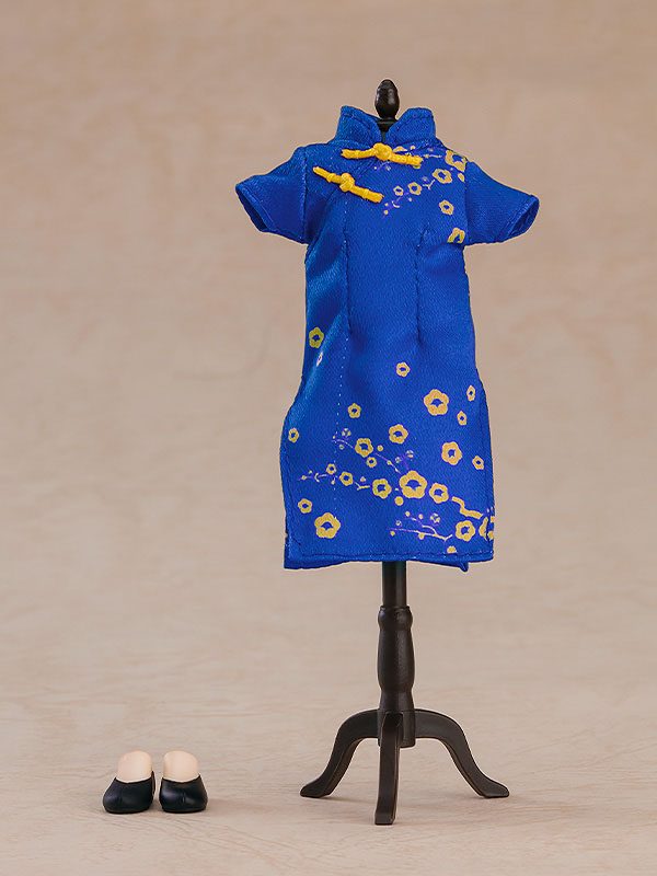 Original Character Parts for Nendoroid Doll Figures Outfit Set: Chinese Dress (Blue)