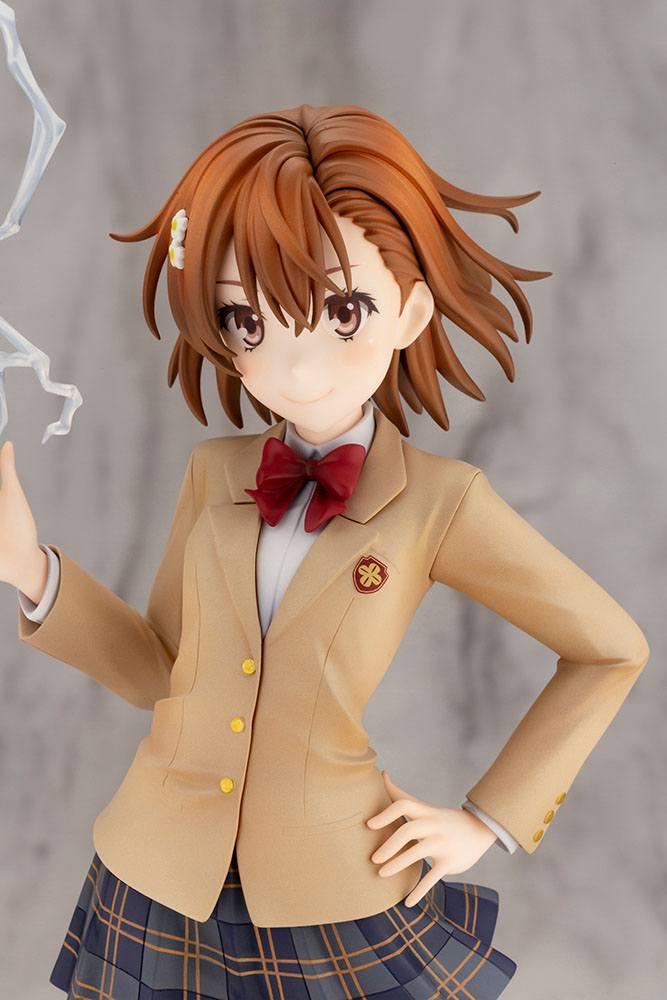 A Certain Scientific Railgun T PVC Statue 1/7 Misaka Mikoto 15th Anniversary Ver. Kotobukiya Luxury Ver. 30 cm