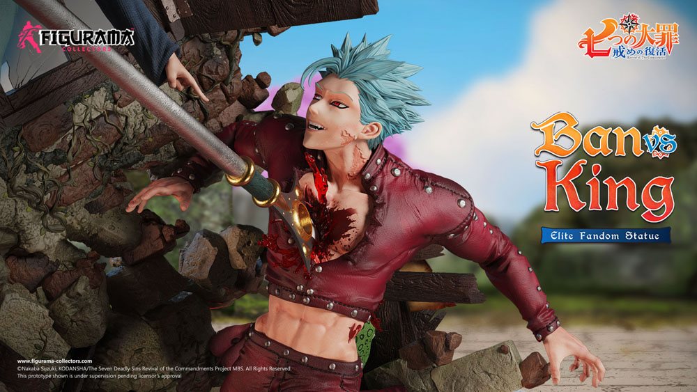 Seven Deadly Sins Elite Fandom Diorama 1/6 Ban vs King 54 cm