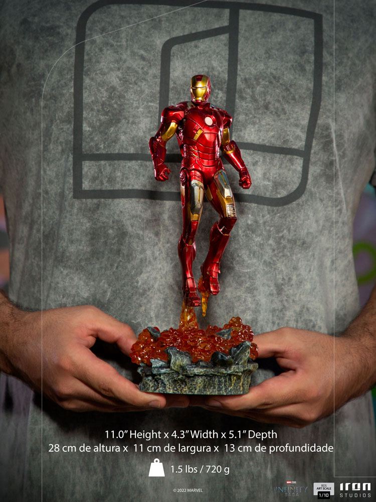 The Infinity Saga BDS Art Scale Statue 1/10 Iron Man Battle of NY 28 cm