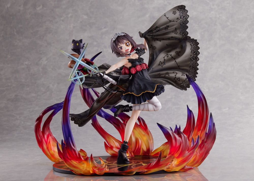 Konosuba God&#39;s blessing on this wonderful world! PVC Statue 1/7 Megumin the Black Rose Dress Ver. 28 cm