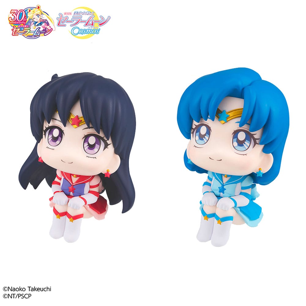 Sailor Moon Cosmos Look Up PVC Statues Eternal Sailor Mercury &amp; Eternal Sailor Mars Set 11 cm