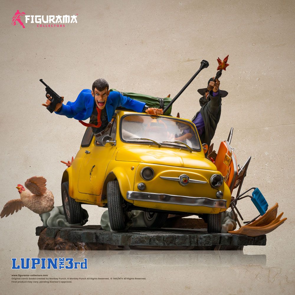 Lupin III Elite Diorama Statue 1/8 Lupin, Jigen &amp; Fujiko 31 cm