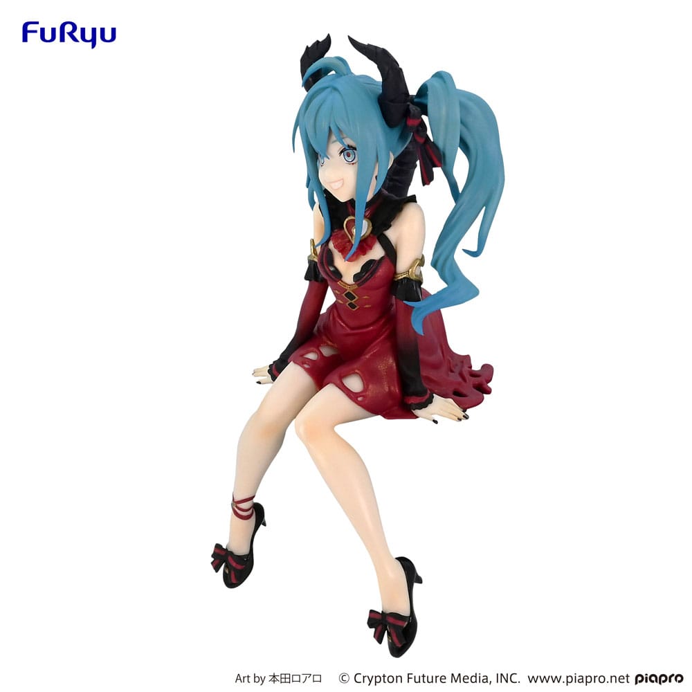 Hatsune Miku Noodle Stopper PVC Statue Hatsune Miku Villain Red Color ver. 16 cm