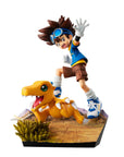 Digimon Adventure G.E.M. Series PVC Statue Taichi Yagami & Agumon 20th Anniversary 12 cm