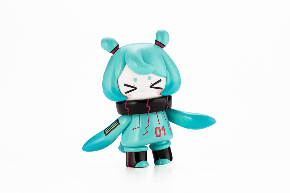 Hinomoto Heavy Industries Action Figure Ocean Exploration Robot Denshitako No. 3 Hatsune Miku Color Ver. 9 cm