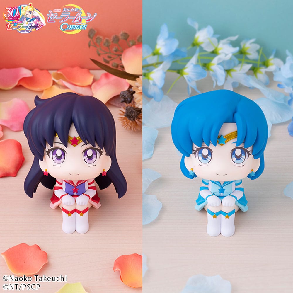 Sailor Moon Cosmos Look Up PVC Statues Eternal Sailor Mercury &amp; Eternal Sailor Mars Set 11 cm