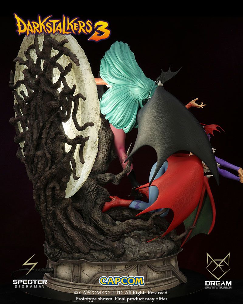 Darkstalkers 3 Specter Diorama 1/6 Morrigan &amp; Lilith 47 cm