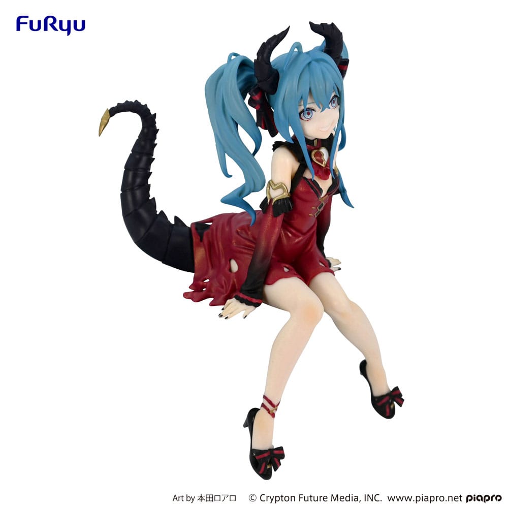 Hatsune Miku Noodle Stopper PVC Statue Hatsune Miku Villain Red Color ver. 16 cm