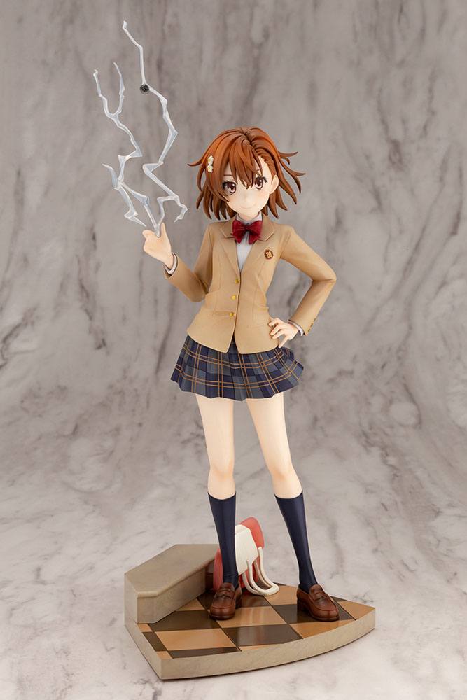 A Certain Scientific Railgun T PVC Statue 1/7 Misaka Mikoto 15th Anniversary Ver. Kotobukiya Luxury Ver. 30 cm