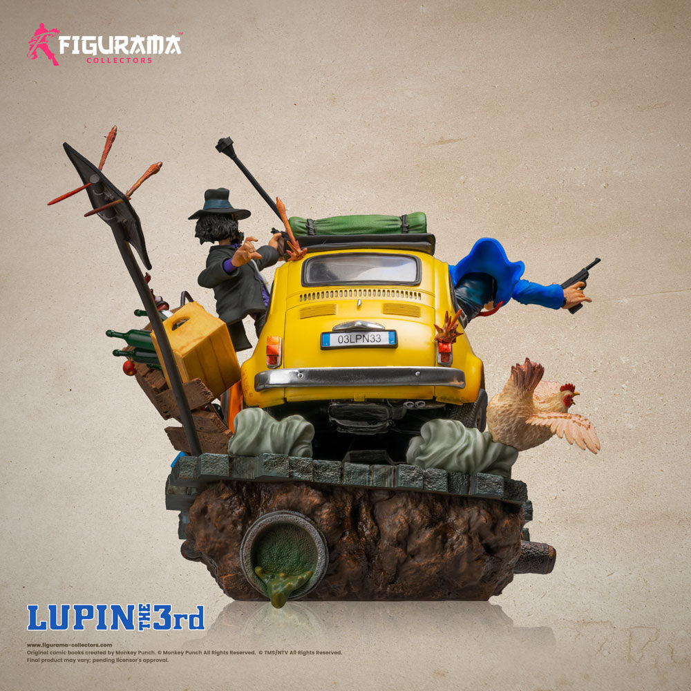 Lupin III Elite Diorama Statue 1/8 Lupin, Jigen &amp; Fujiko 31 cm