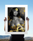 DC Comics Art Print Wonder Woman: Black & Gold 46 x 61 cm - unframed