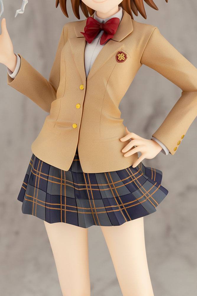 A Certain Scientific Railgun T PVC Statue 1/7 Misaka Mikoto 15th Anniversary Ver. Kotobukiya Luxury Ver. 30 cm