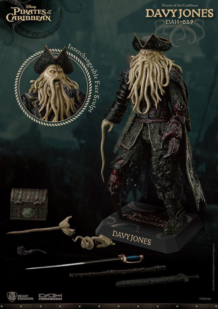 Pirates of the Caribbean - Davy Jones - Dynamic 8ction Heroes Action Figure 20 cm