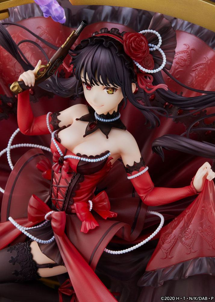 Date A Bullet PVC Statue 1/7 Kurumi Tokisaki: Pigeon Blood Ruby Dress Ver. 33 cm