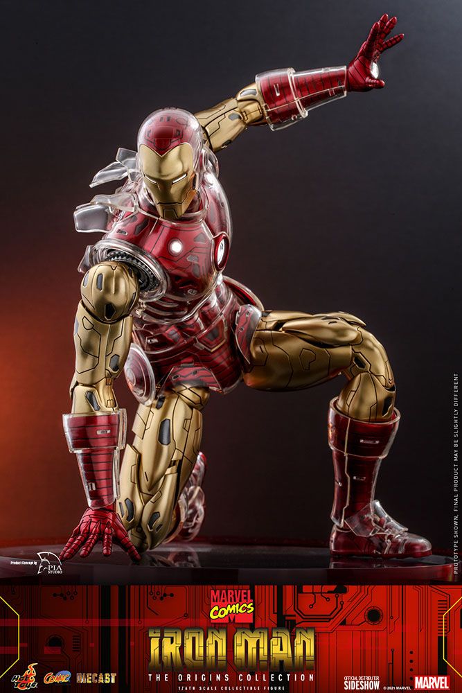 Marvel The Origins Collection Comic Masterpiece Action Figure 1/6 Iron Man 33 cm