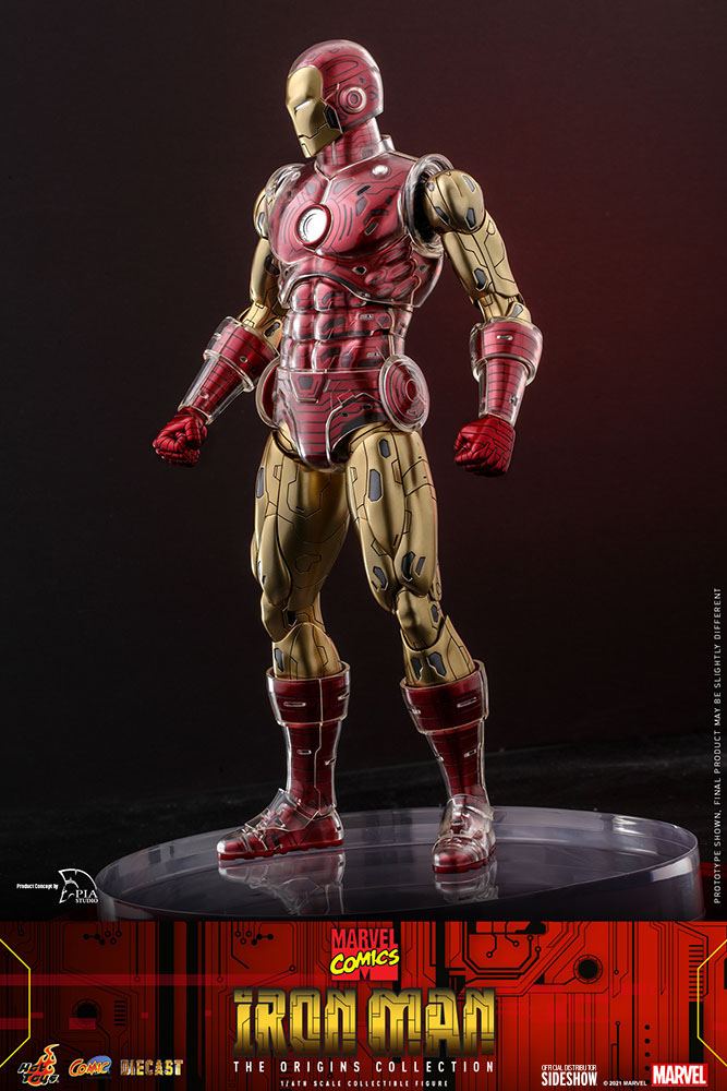 Marvel The Origins Collection Comic Masterpiece Action Figure 1/6 Iron Man 33 cm