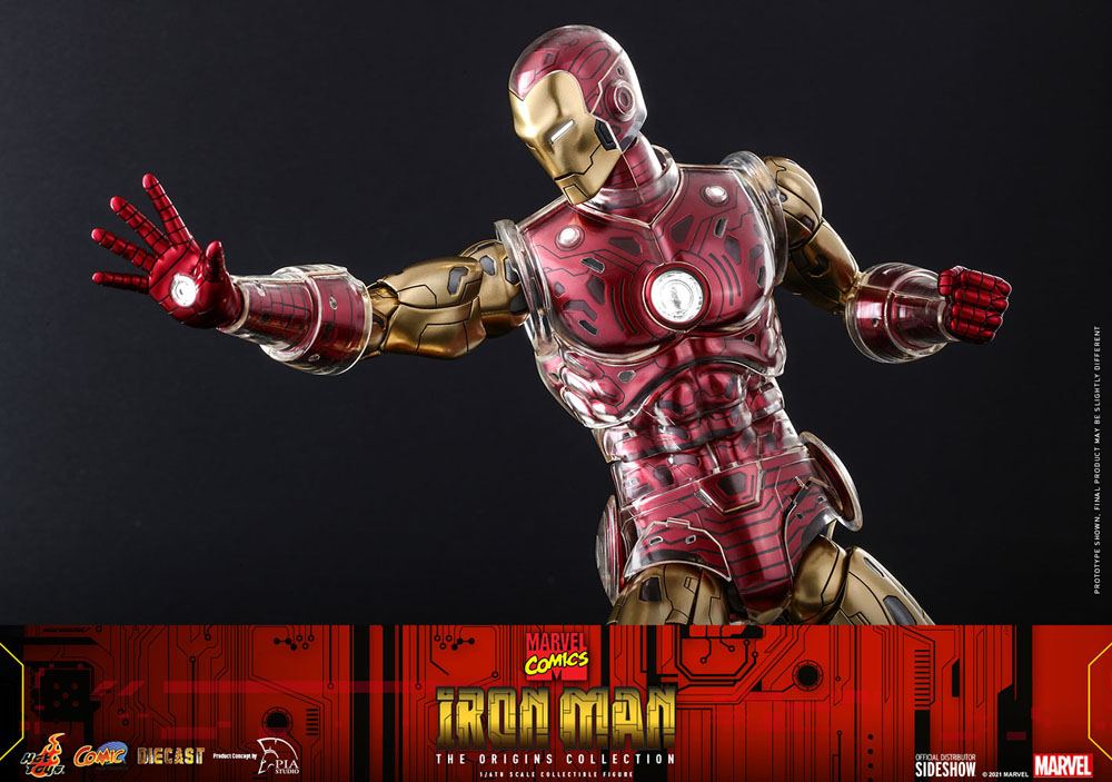 Marvel The Origins Collection Comic Masterpiece Action Figure 1/6 Iron Man 33 cm