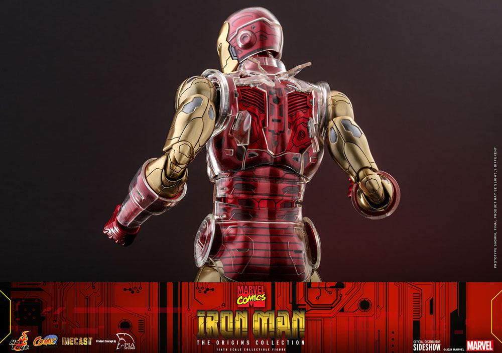 Marvel The Origins Collection Comic Masterpiece Action Figure 1/6 Iron Man 33 cm