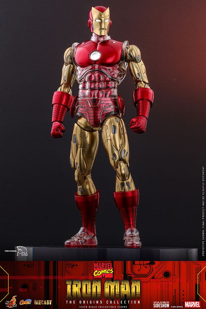 Marvel The Origins Collection Comic Masterpiece Action Figure 1/6 Iron Man 33 cm