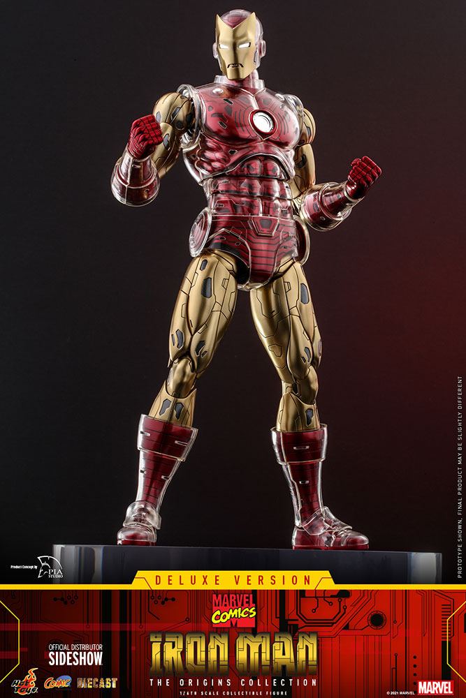 Marvel The Origins Collection Comic Masterpiece Action Figure 1/6 Iron Man Deluxe Version 33 cm