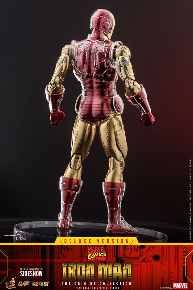 Marvel The Origins Collection Comic Masterpiece Action Figure 1/6 Iron Man Deluxe Version 33 cm