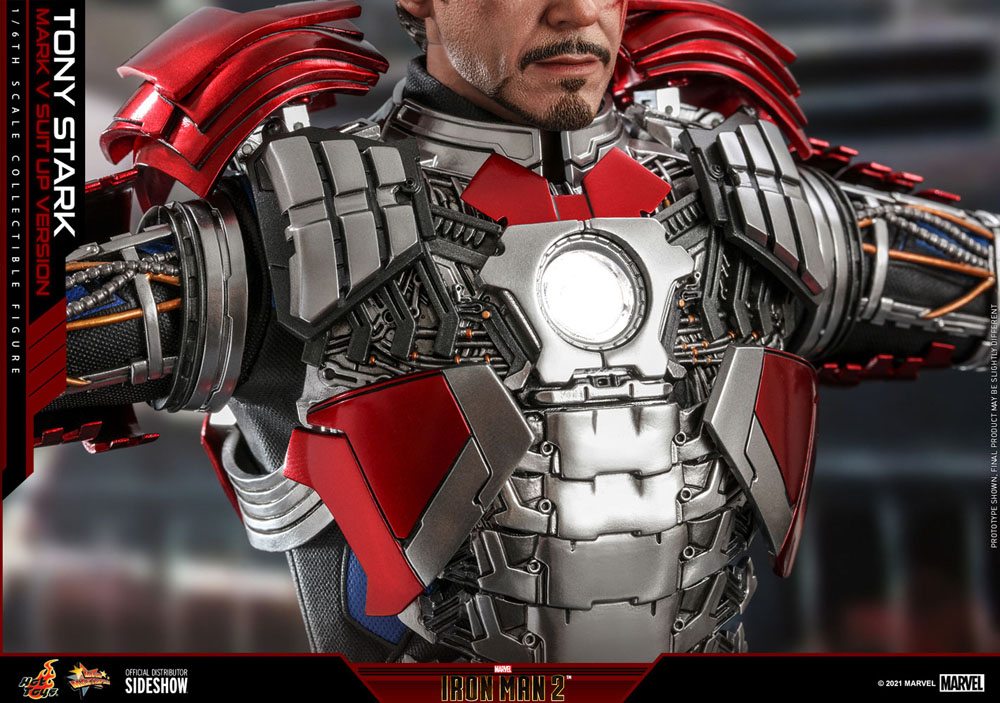 Iron Man 2 Movie - Tony Stark (Mark V Suit Up Version) - Masterpiece Action Figure 31 cm