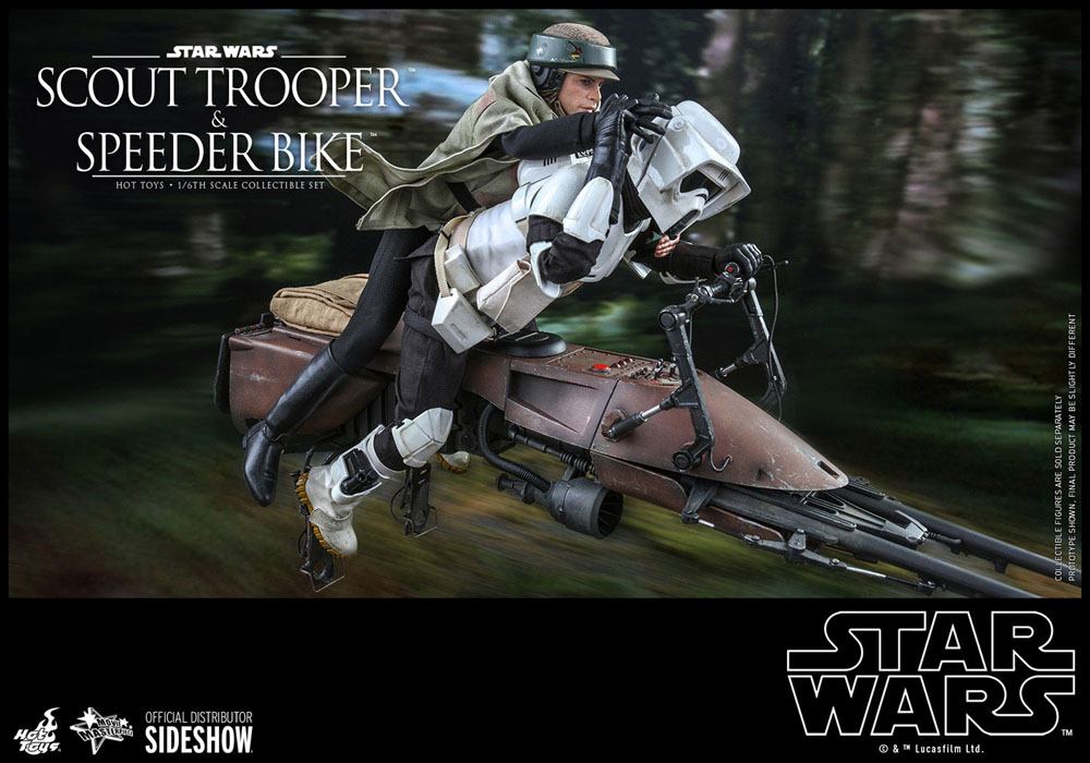 Star Wars Episode VI Action Figure 1/6 Scout Trooper &amp; Speeder Bike 30 cm