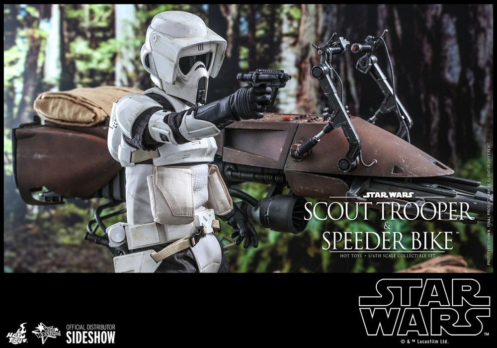 Star Wars Episode VI Action Figure 1/6 Scout Trooper &amp; Speeder Bike 30 cm