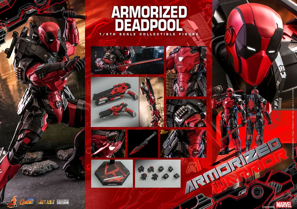 Marvel Comic - Armorized Deadpool - Masterpiece Action Figure 33 cm