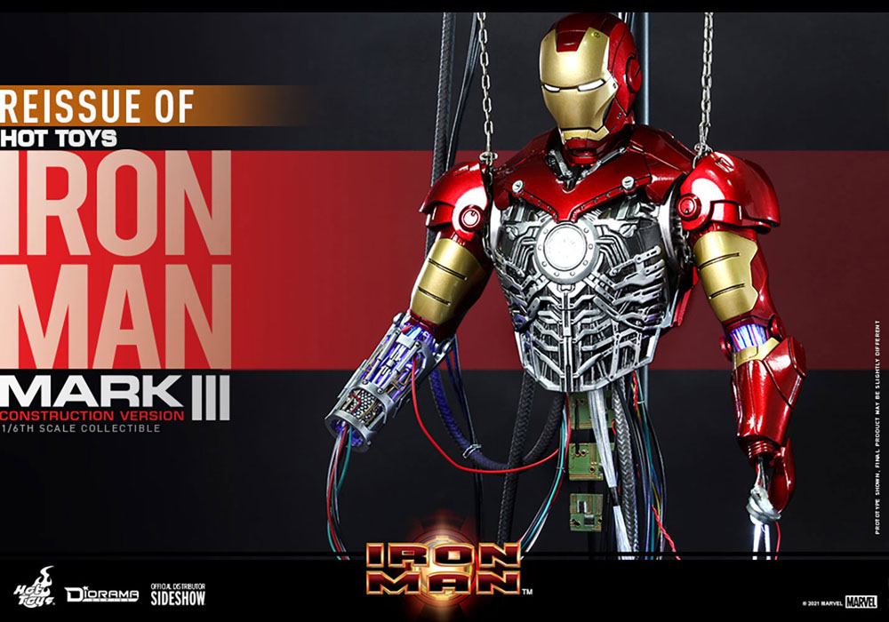 Iron Man Movie - Iron Man Mark III (Construction Version) - Masterpiece Action Figure 39 cm