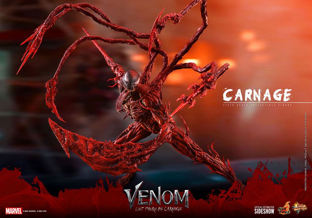 Venom: Let There Be Carnage Movie Masterpiece Series PVC Action Figure 1/6 Carnage Deluxe Ver. 43 cm