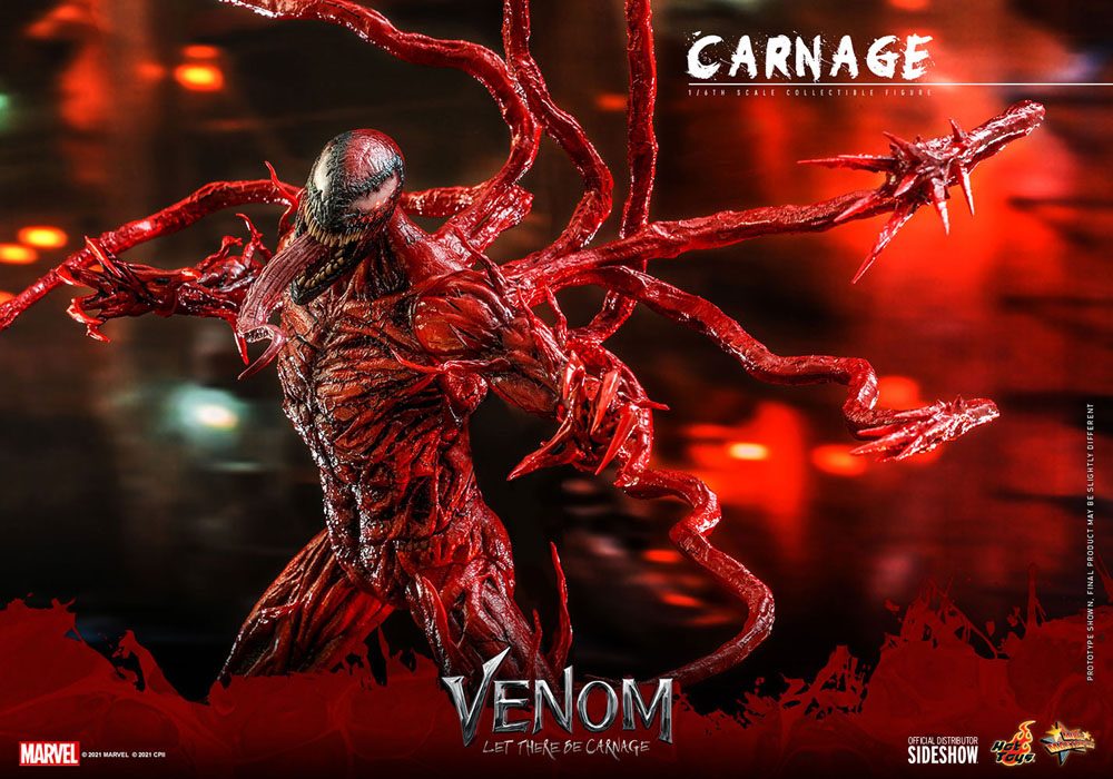 Venom: Let There Be Carnage Movie Masterpiece Series PVC Action Figure 1/6 Carnage Deluxe Ver. 43 cm