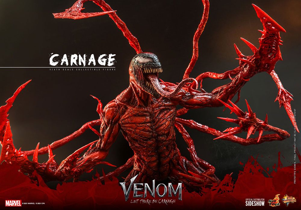 Venom: Let There Be Carnage Movie Masterpiece Series PVC Action Figure 1/6 Carnage Deluxe Ver. 43 cm