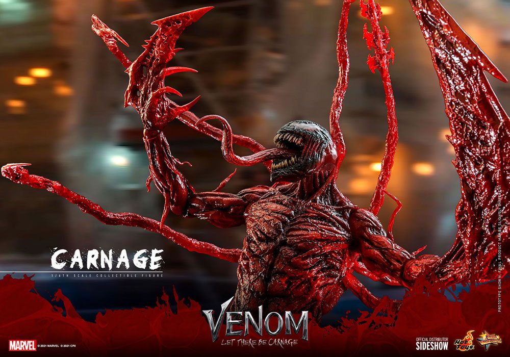 Venom: Let There Be Carnage Movie Masterpiece Series PVC Action Figure 1/6 Carnage Deluxe Ver. 43 cm