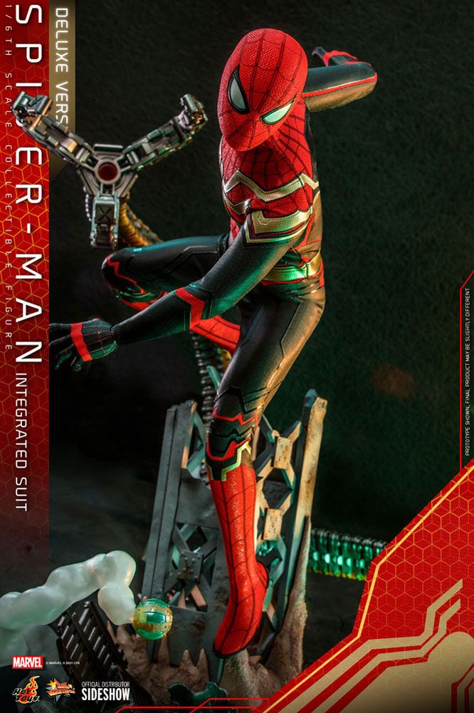 Spider-Man: No Way Home Movie Masterpiece Action Figure 1/6 Spider-Man (Integrated Suit) Deluxe Ver. 29 cm