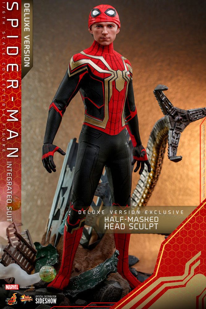 Spider-Man: No Way Home Movie Masterpiece Action Figure 1/6 Spider-Man (Integrated Suit) Deluxe Ver. 29 cm