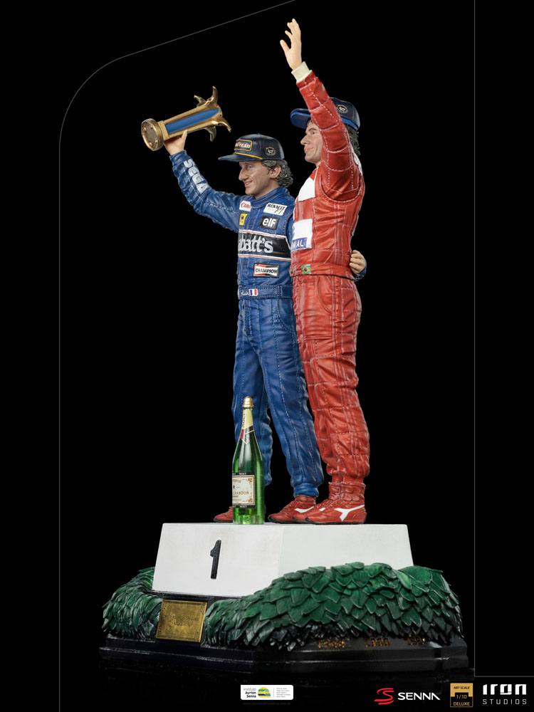 Ayrton Senna Deluxe Art Scale Statue 1/10 Alain Prost &amp; Ayrton Senna (The Last Podium 1993) 27 cm