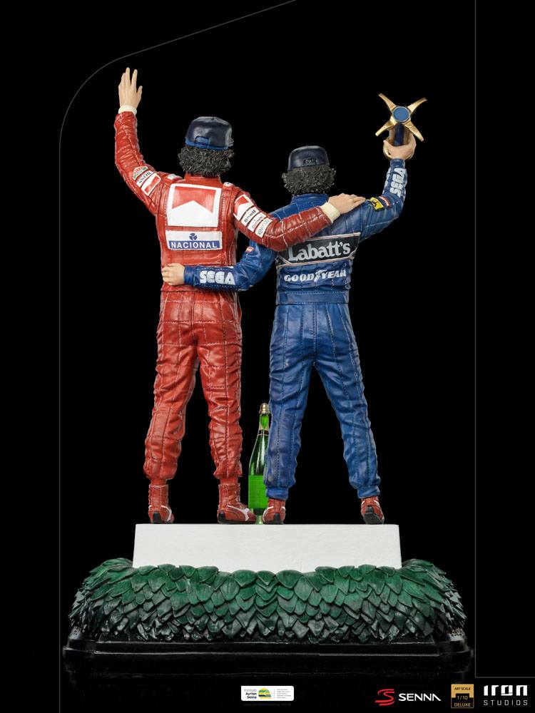 Ayrton Senna Deluxe Art Scale Statue 1/10 Alain Prost &amp; Ayrton Senna (The Last Podium 1993) 27 cm