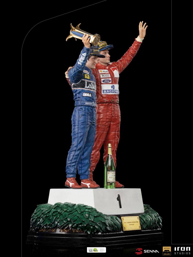 Ayrton Senna Deluxe Art Scale Statue 1/10 Alain Prost &amp; Ayrton Senna (The Last Podium 1993) 27 cm