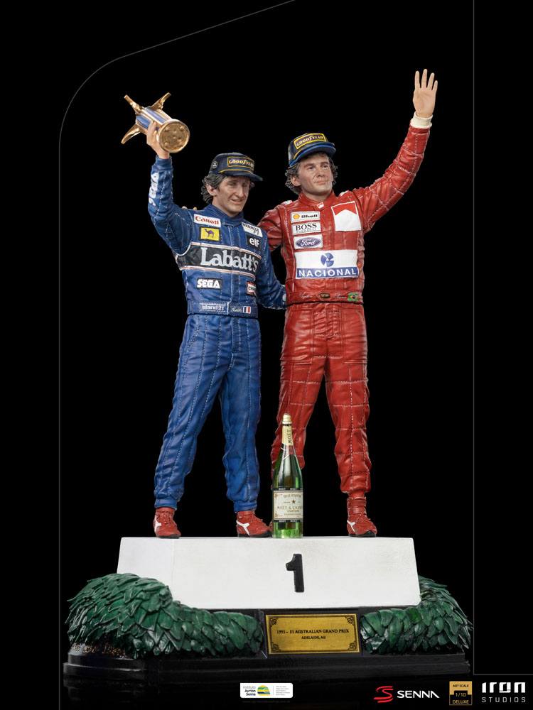 Ayrton Senna Deluxe Art Scale Statue 1/10 Alain Prost &amp; Ayrton Senna (The Last Podium 1993) 27 cm