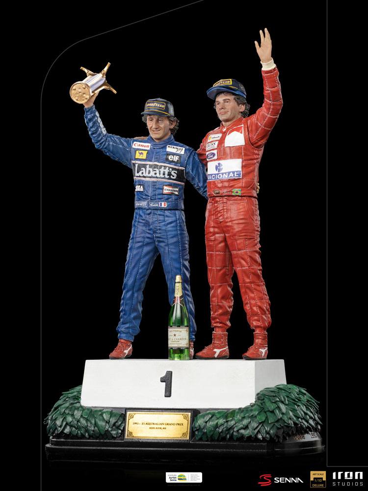 Ayrton Senna Deluxe Art Scale Statue 1/10 Alain Prost &amp; Ayrton Senna (The Last Podium 1993) 27 cm